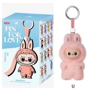 THE MONSTERS Pin for Love Series-Vinyl Plush Pendant  U